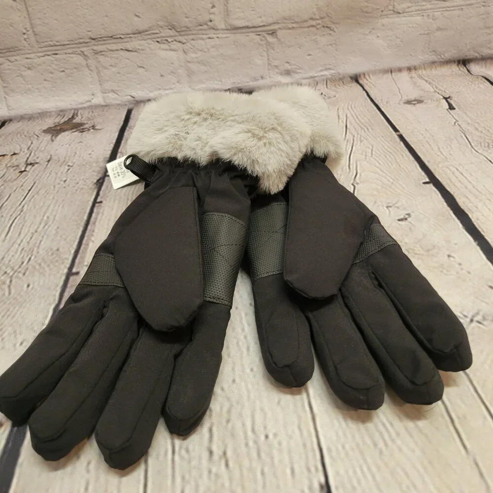 Surell Faux Fur Cuff Gloves